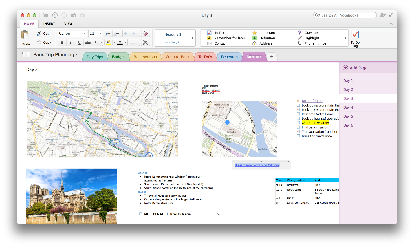 what version of onenote for mac changed layout